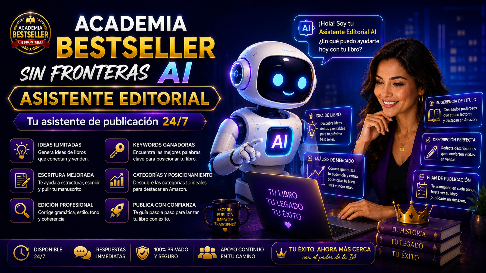 Academia Bestseller AI Asistente Editorial