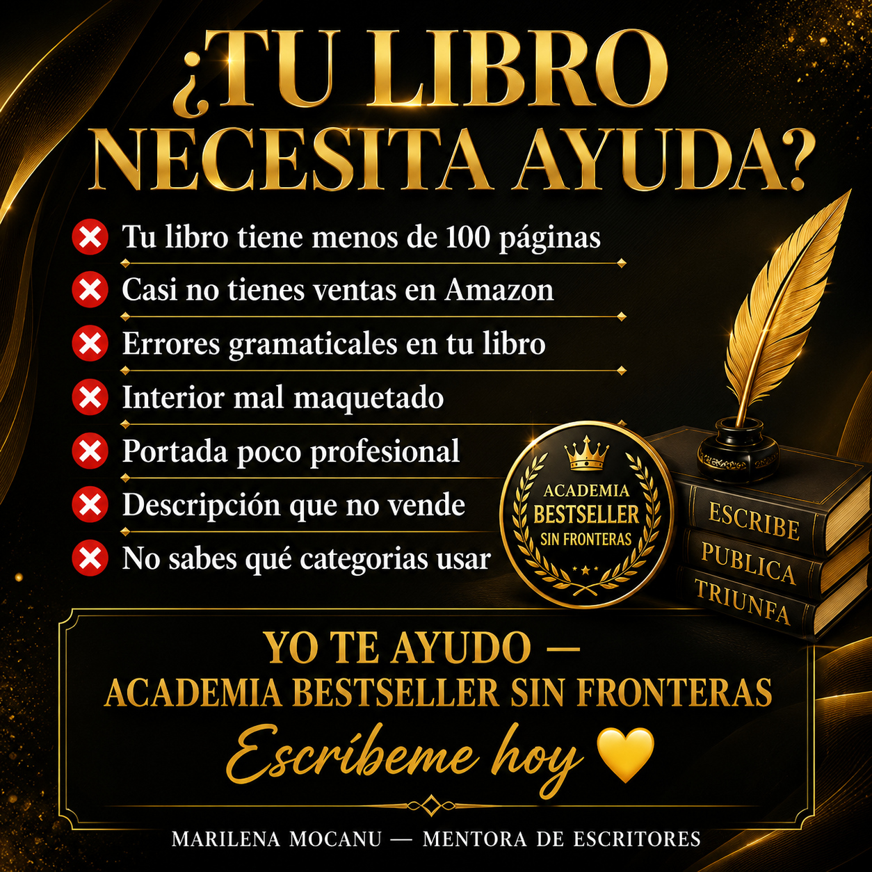 ¿Tu libro necesita ayuda?